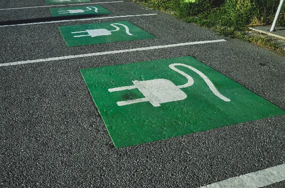 Electric Vehicle designated parking spot