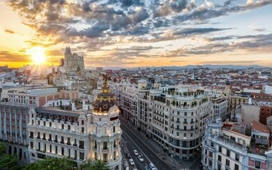Skyline of Madrid